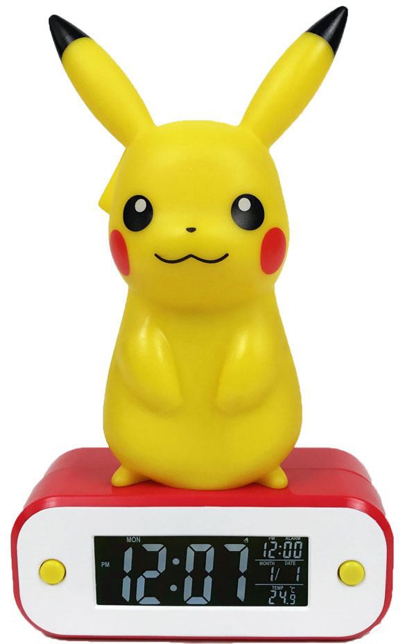 Pokémon Pikachu Alarm Clock with Light Heromic.dk