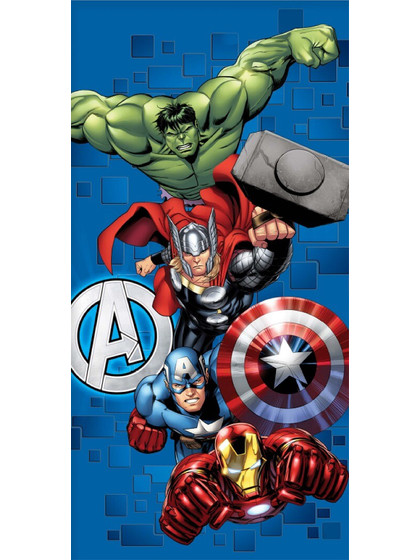 Marvel Avengers Blue Håndklæde - 70 x 140 cm
