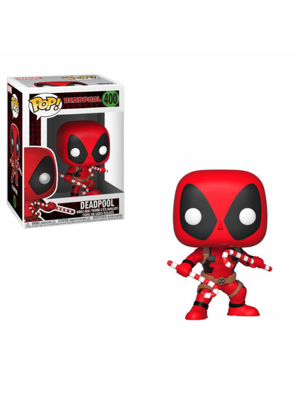 Funko POP! Marvel Comics: Marvel Holiday - Deadpool (Candy Canes)