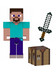 Minecraft - Steve with Sword and Crafting Table
