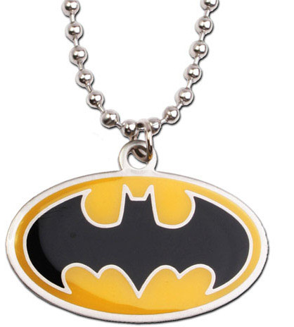 Batman - Yellow Logo Pendant with Chain