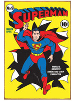 Superman - Superman No 9 Comic Tin Sign