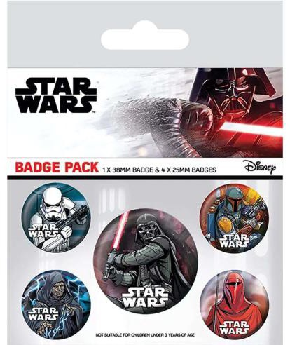 Star Wars Pin Badge 5-pack