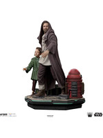 Star Wars: Obi-Wan Kenobi - Obi-Wan & Young Leia Deluxe Art Scale Statue