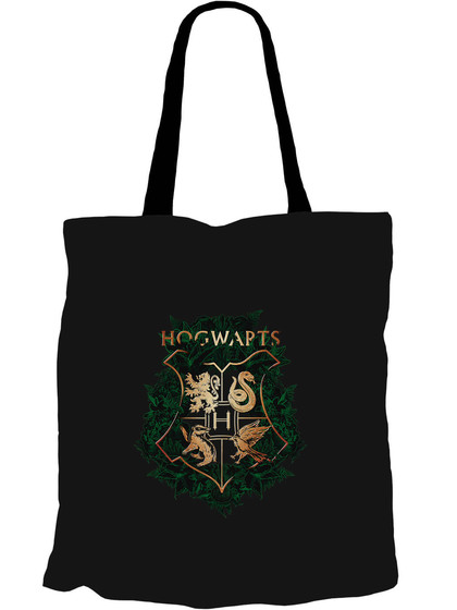 Harry Potter - Hogwarts Logo Gold Green Tote Bag
