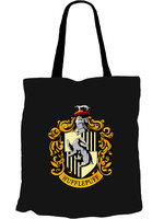 Harry Potter - Hufflepuff Logo Black Tote Bag