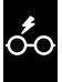 Harry Potter - Lightning and Glasses Black Hoodie