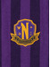 Wednesday - Nevermore Academy Scarf Purple - 190 cm